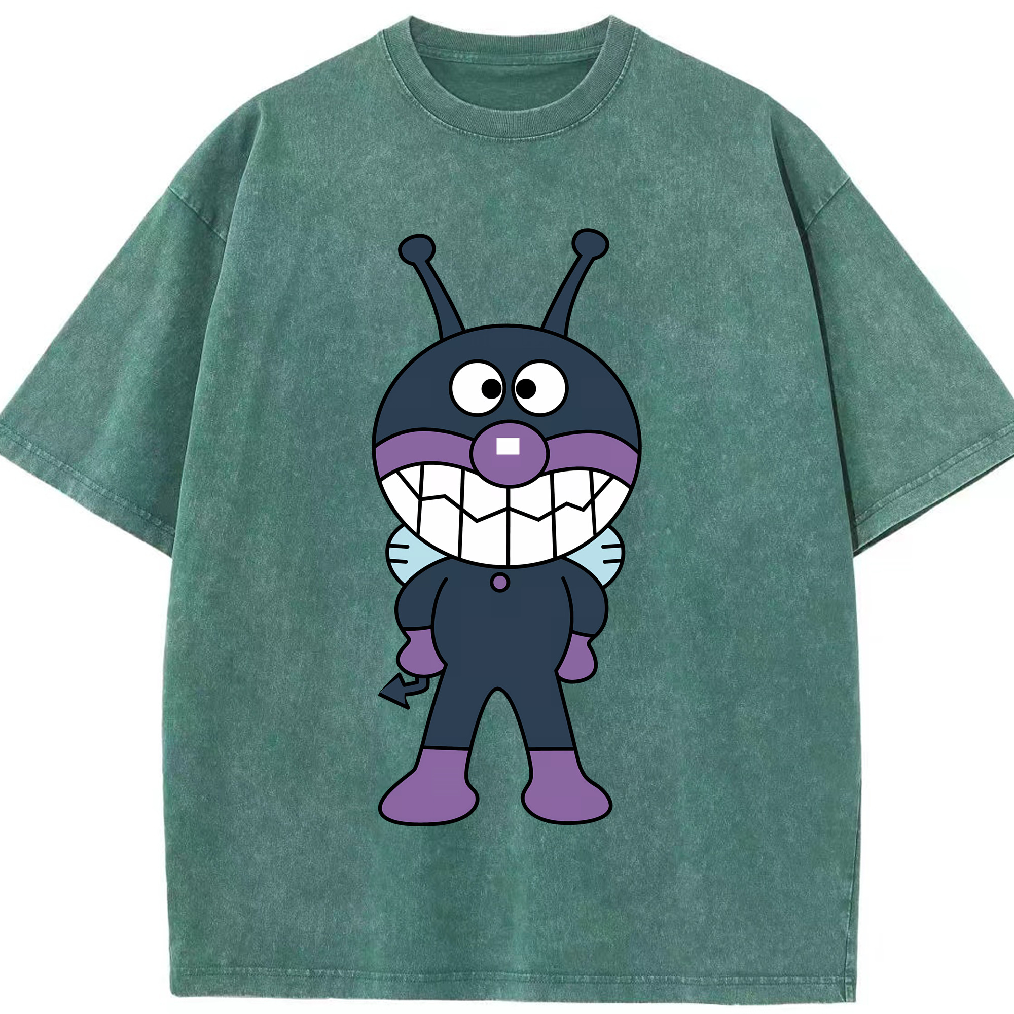 （画像用） アンパンマン Anpanman 綿100% ヴィンテージ風 半袖Tシャツ（フロントプリント）